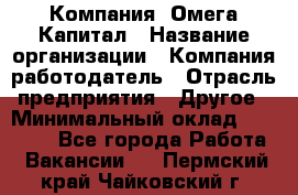 Компания «Омега Капитал › Название организации ­ Компания-работодатель › Отрасль предприятия ­ Другое › Минимальный оклад ­ 40 000 - Все города Работа » Вакансии   . Пермский край,Чайковский г.